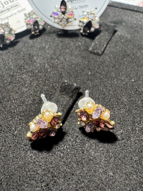 20. Bông tai đính đá nhiều màu - KIM MT JEWELRY