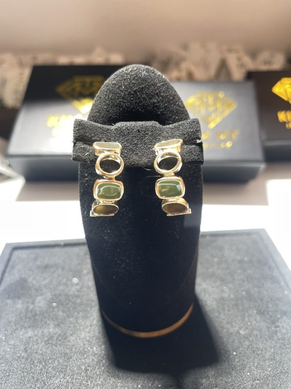 16. Bông tai phong cách retro phối màu - KIM MT JEWELRY